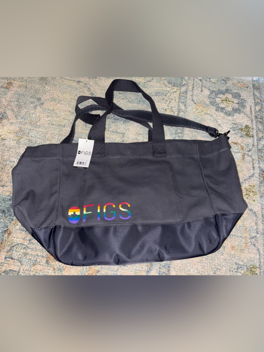 Figs Pride laminated tote NWT